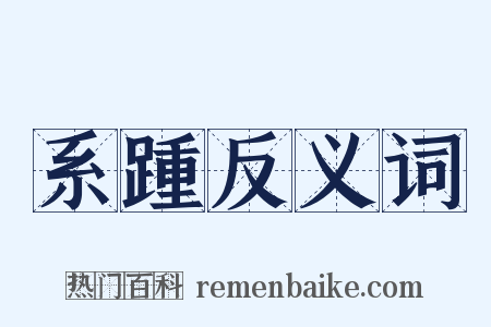 系踵反义词是什么意思的图片